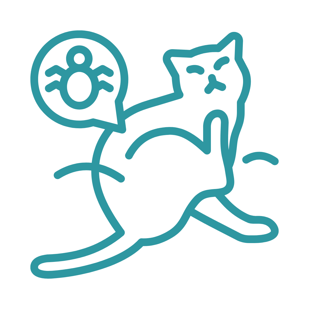 cat and parasite icon